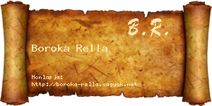 Boroka Rella névjegykártya